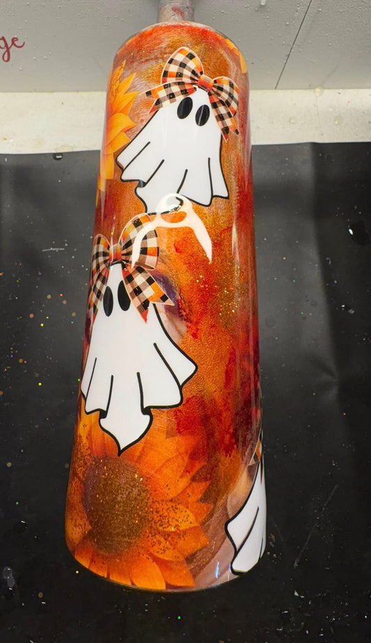 20 oz Hoggdle Tumbler/Sunflowers & Ghosts