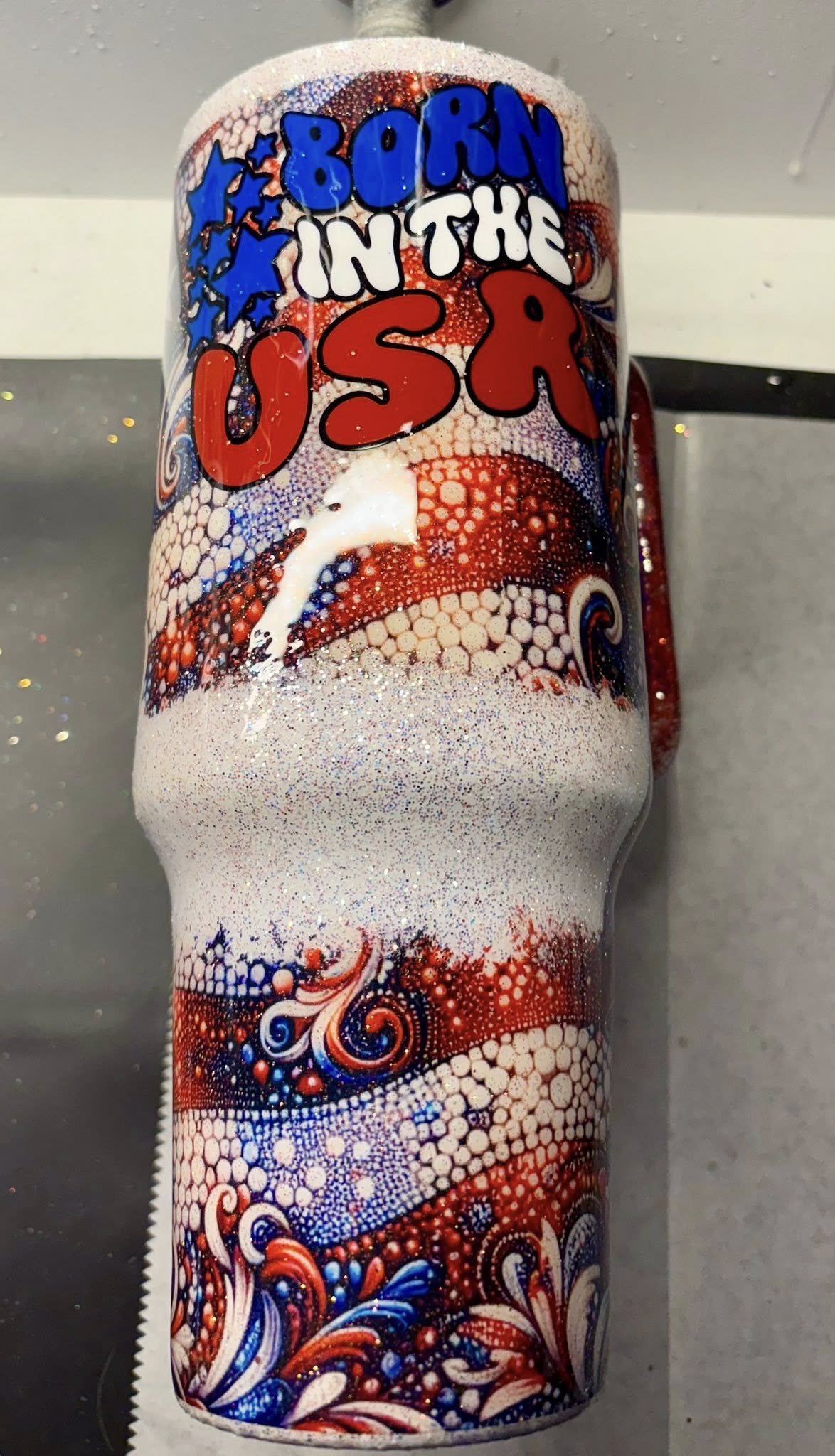 40 oz Travel Tumbler/Born in the USA