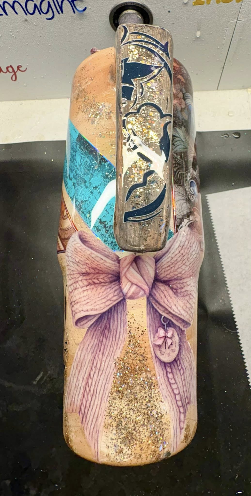 30 oz Grippy Tumbler/Gorgeous Fall Floral and vinyl