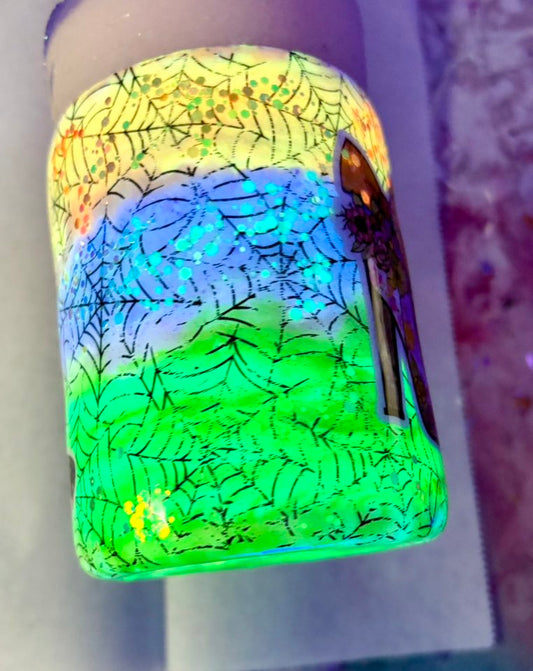 10 oz Halloween Themed glow tumbler