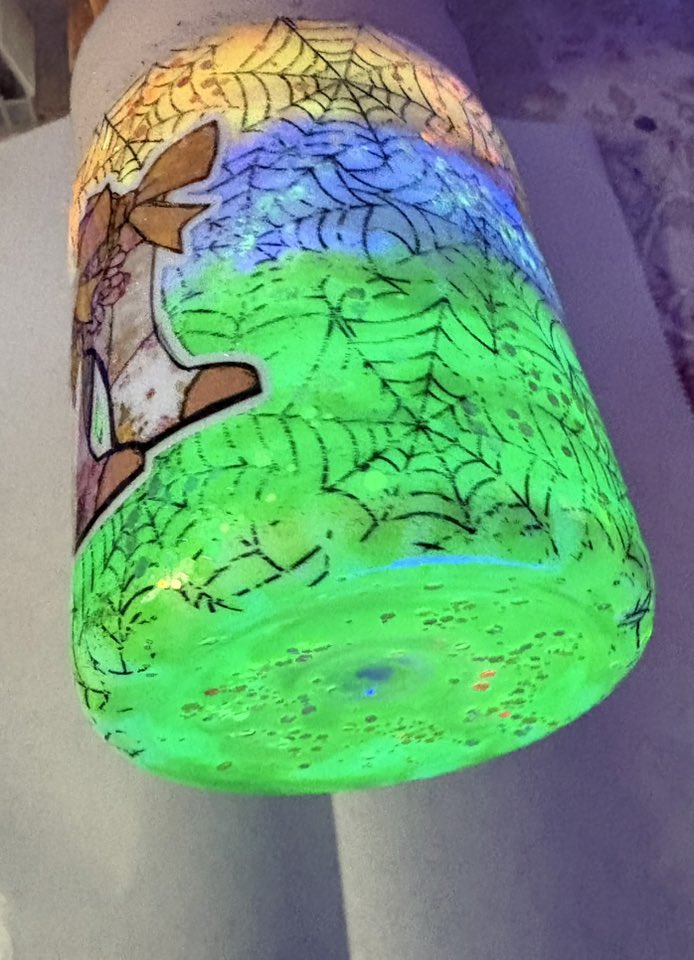 10 oz Halloween Themed glow tumbler