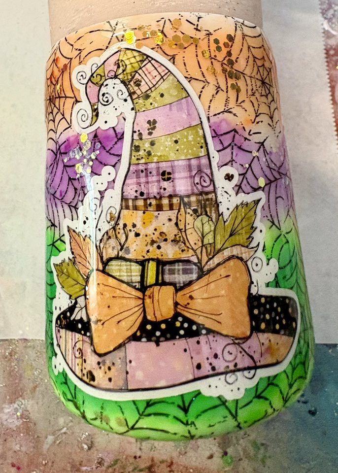 10 oz Halloween Themed glow tumbler