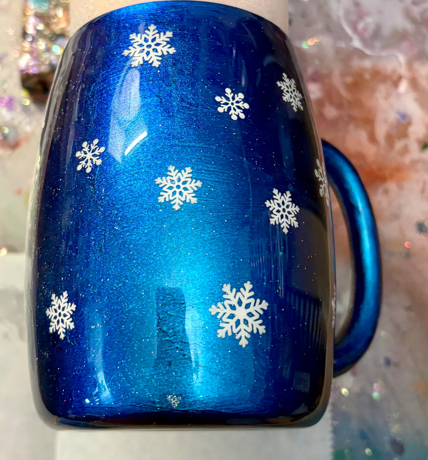 14 oz Cardinal Snowflake Mug