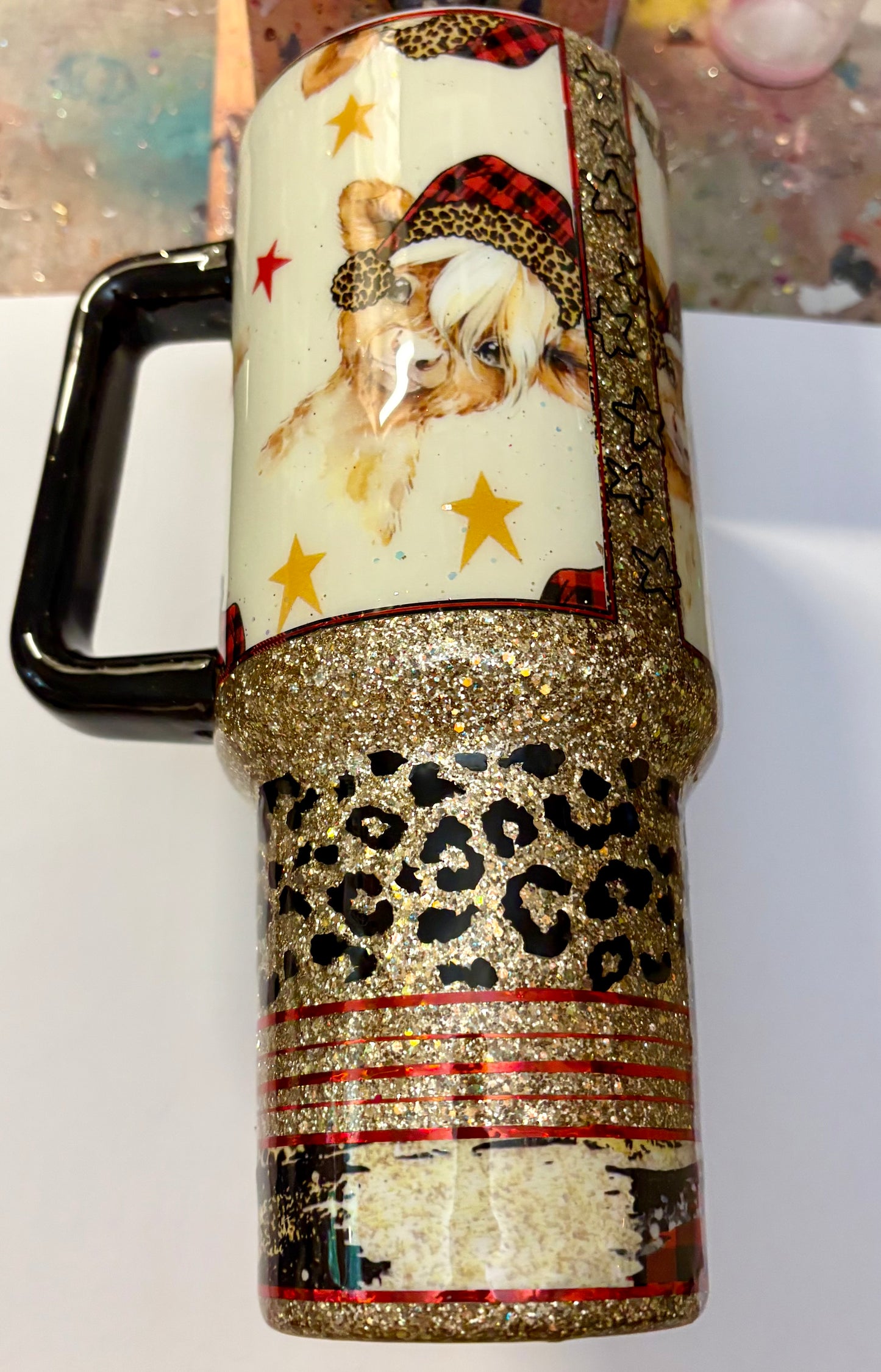 40 oz Highland Cow Travel Tumbler