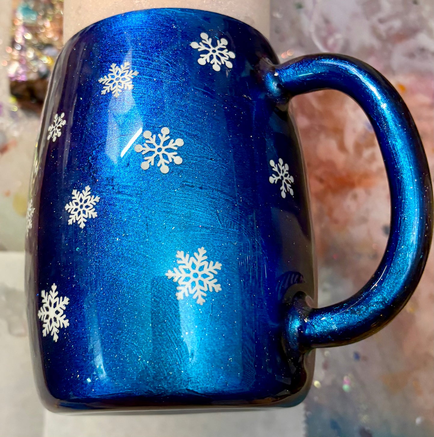 14 oz Cardinal Snowflake Mug