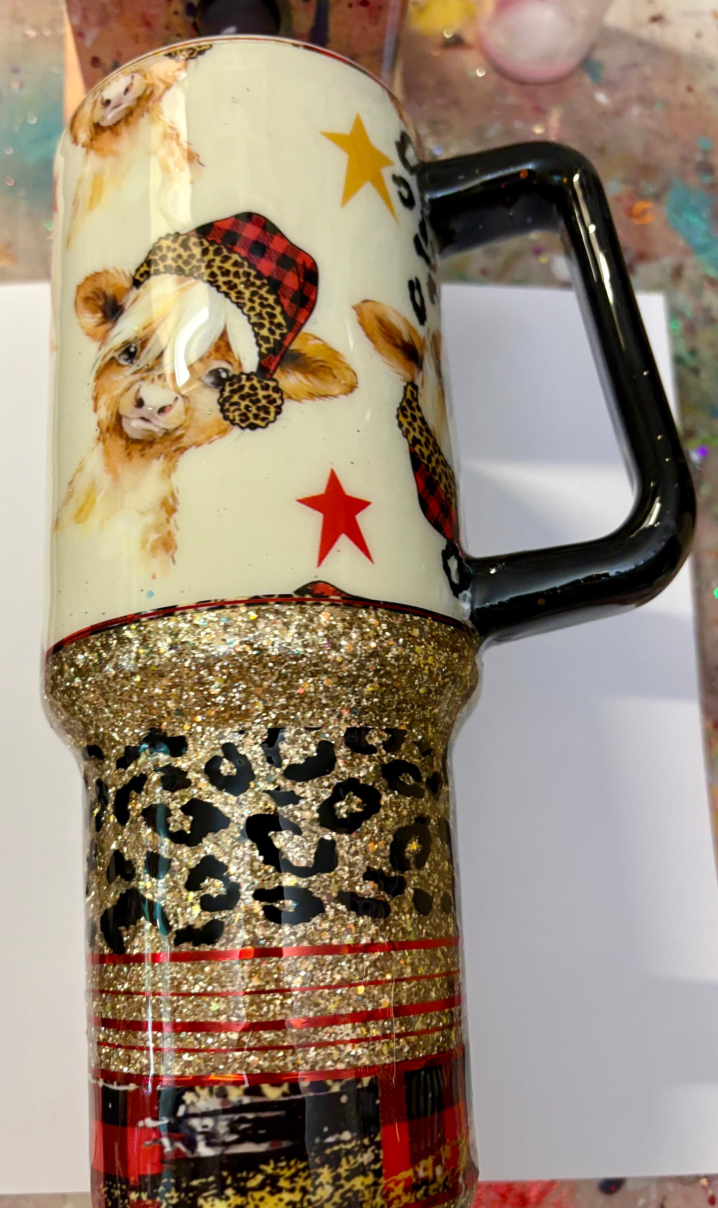 40 oz Highland Cow Travel Tumbler