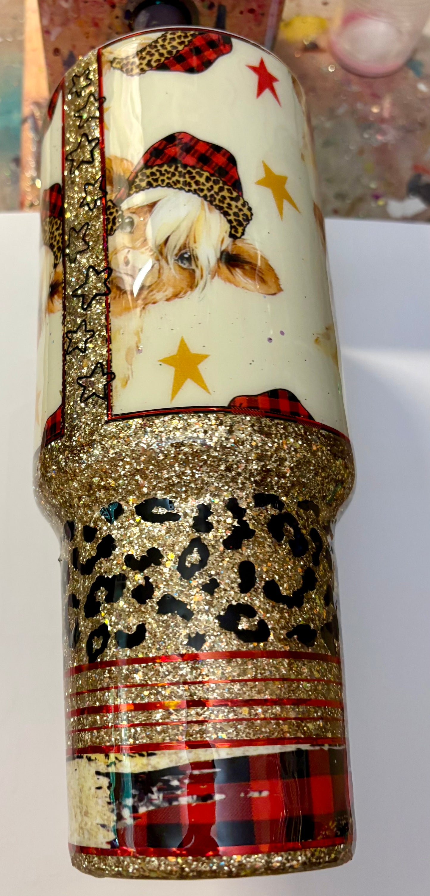 40 oz Highland Cow Travel Tumbler