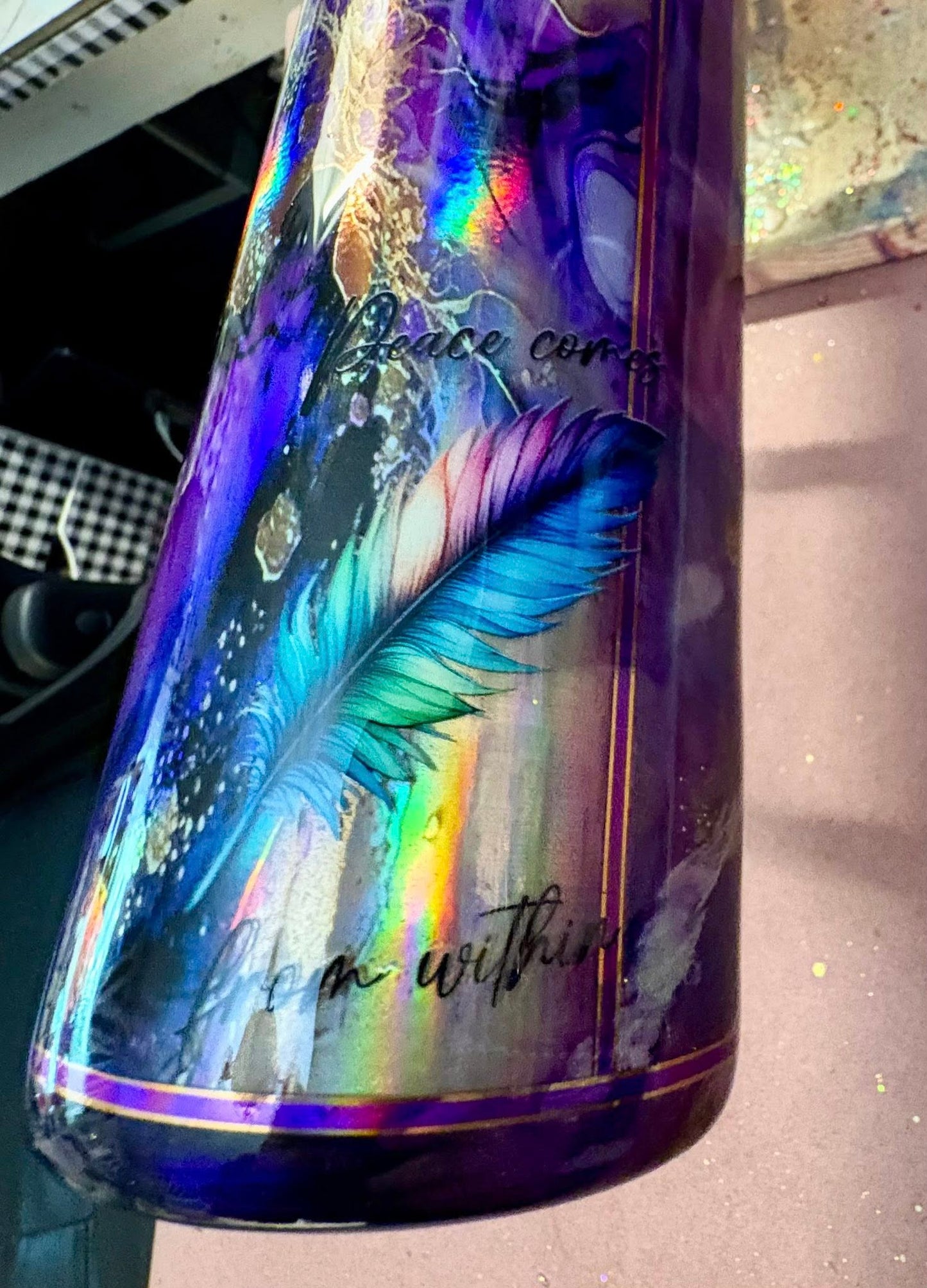 30 oz Skinny Straight Tumbler/Let it Be