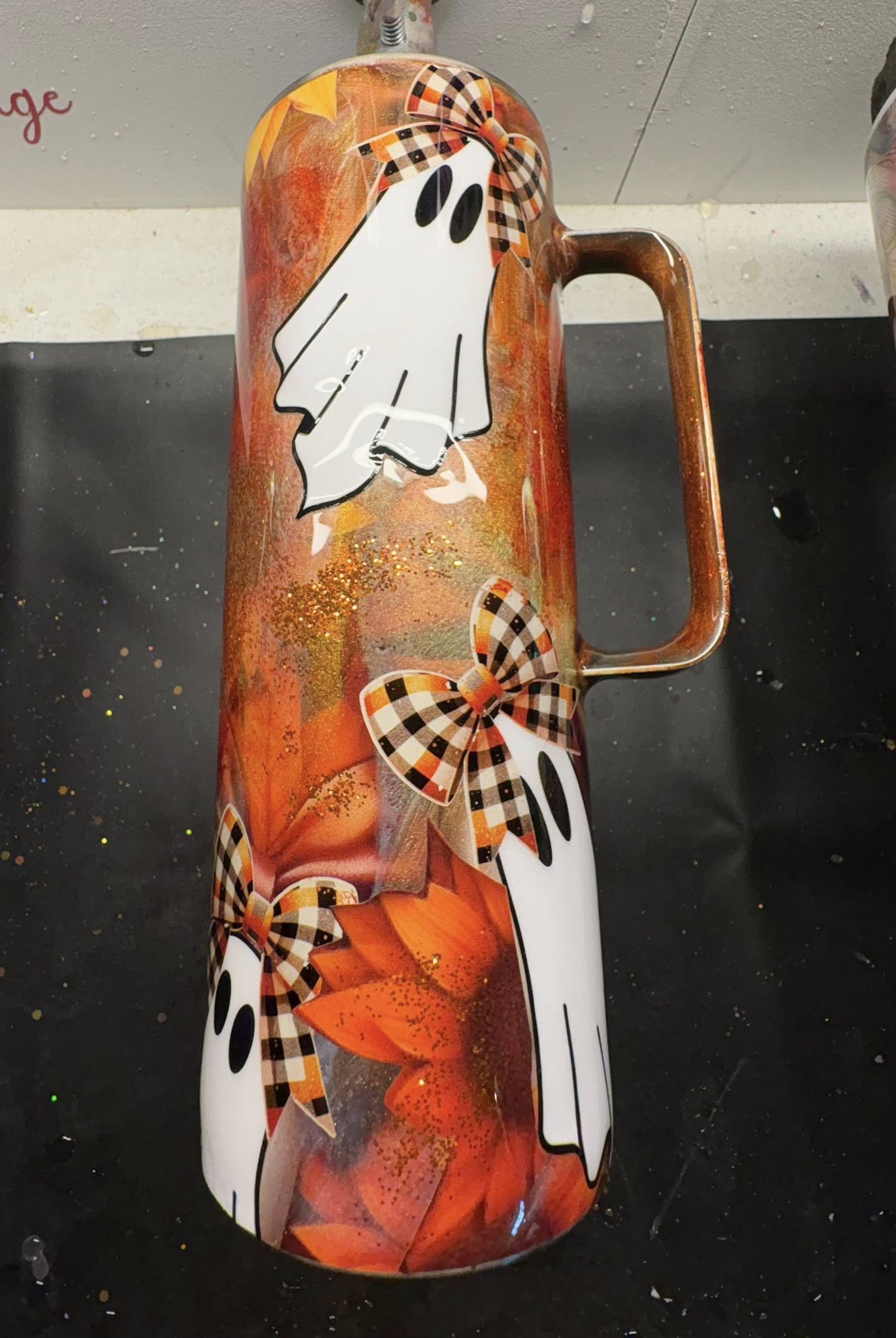 20 oz Hoggdle Tumbler/Sunflowers & Ghosts