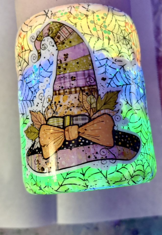 10 oz Halloween Themed glow tumbler