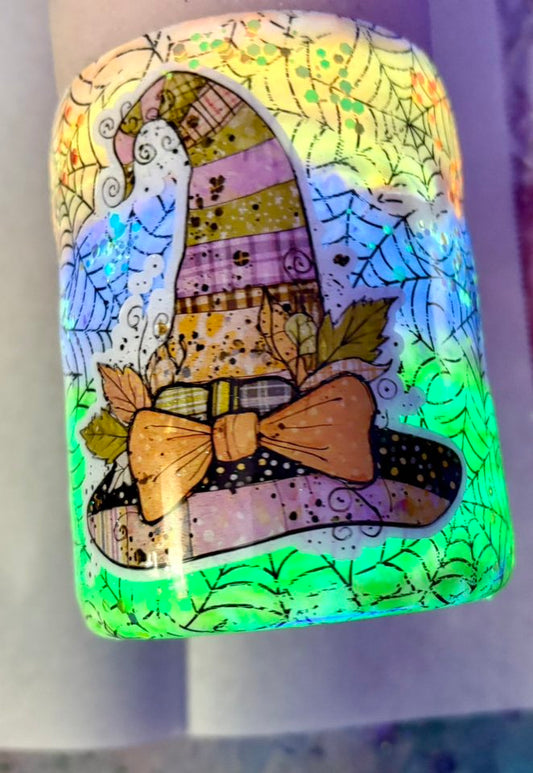 10 oz Halloween Themed glow tumbler