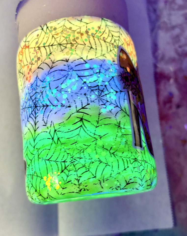 10 oz Halloween Themed glow tumbler