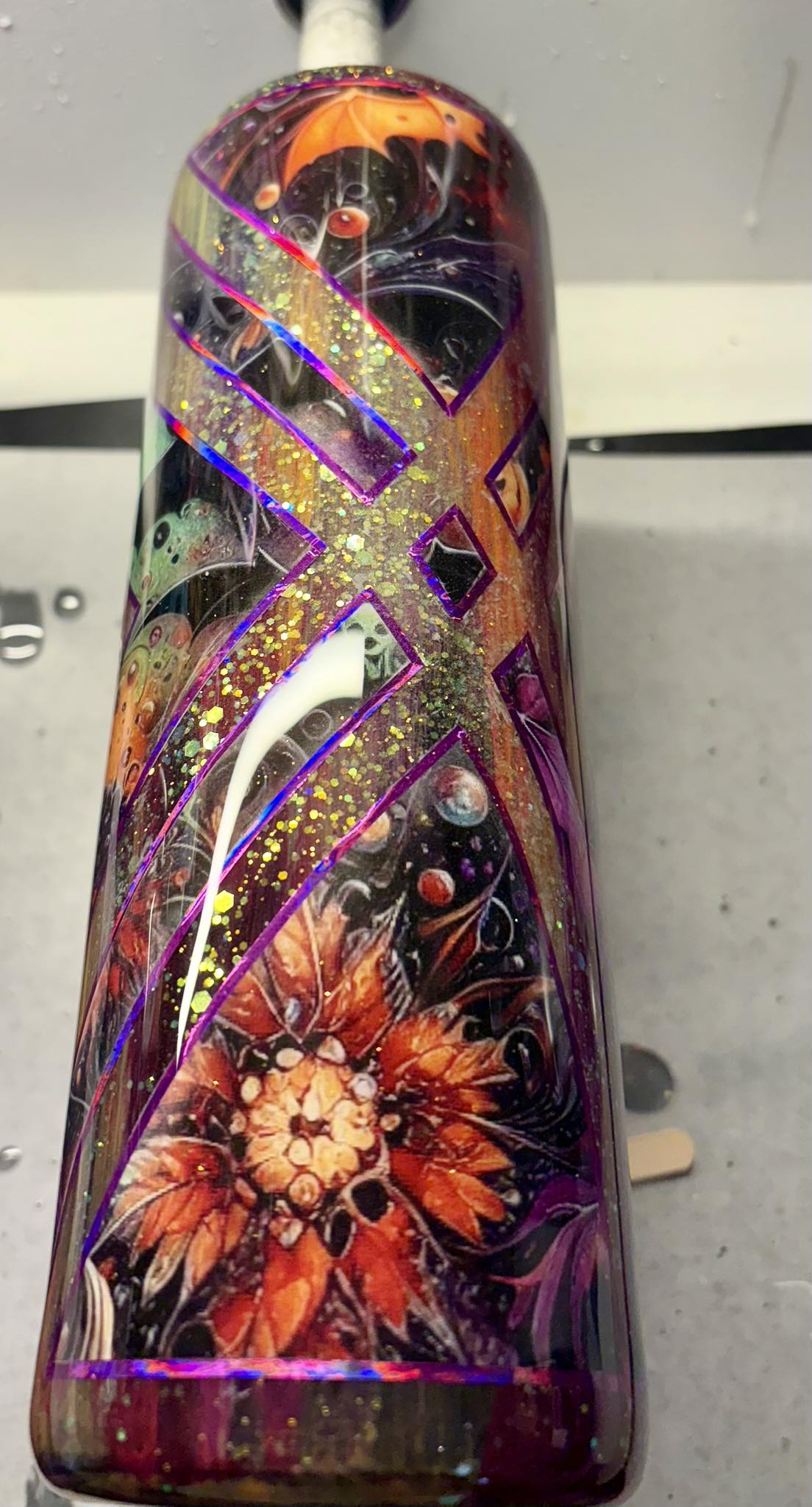 30 oz Skinny Straight Tumbler/Halloween vinyl cut out