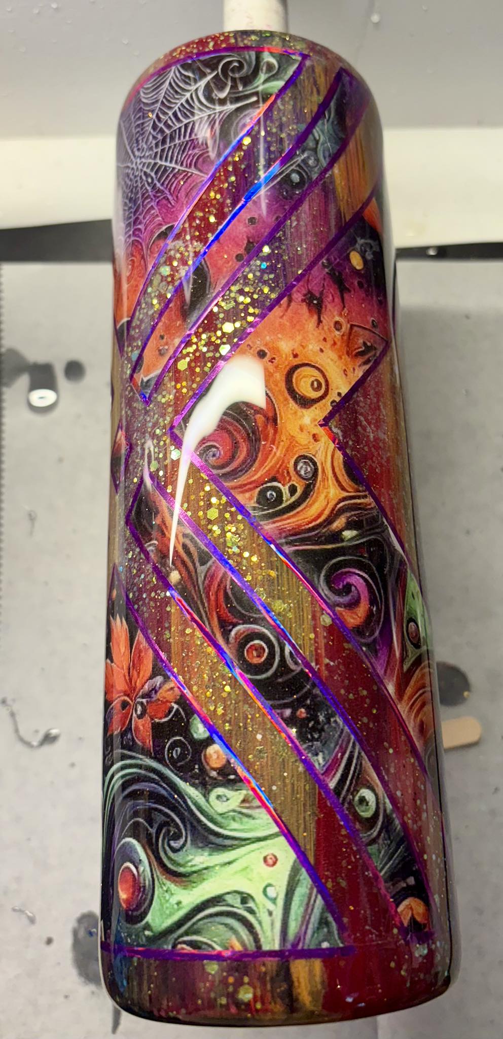 30 oz Skinny Straight Tumbler/Halloween vinyl cut out